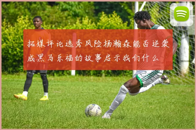 拓媒评论选秀风险杨瀚森能否逆袭成黑马乐福的故事启示我们什么