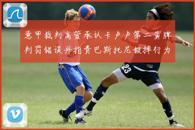 意甲裁判高管承认卡卢卢第二黄牌判罚错误并指责巴斯托尼假摔行为